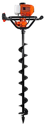 Mototrivella a scoppio da 65cc fornita con singola punta da 200mm o con combinazione di punte per trivella da 100/150/200mm e 100/200/300mm + prolunghe (65cc + Punta da 100mm)