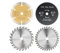 Hoja de Sierra TCT, de Corte de Madera de 89x10mm, Hoja de Sierra Circular con Punta de carburo for Herramientas de carpintería de Corte de plástico PVC(4pcs Set)