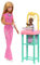 Barbie Baby Doctor Doll with Blonde Fashion Doll Wearing Pink Scrubs, 1 Baby Doll with Baby Accessories & Furniture, JCR72
