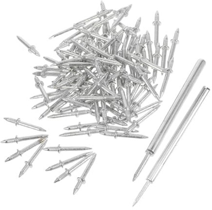 Holibanna 1 Ensemble Clous à griffes à double extrémité Clous décoratifs ongles sans soudure clous de construction clou à double tête mini clous à tête plate clous de parapluie le fer Silver
