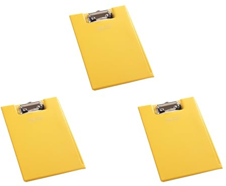 Klappbarm Mit Klaren Internen Pocket Leder Klemmboard Ordner Creme Tafel Geschäftskonferenzordner Mit Testpapier