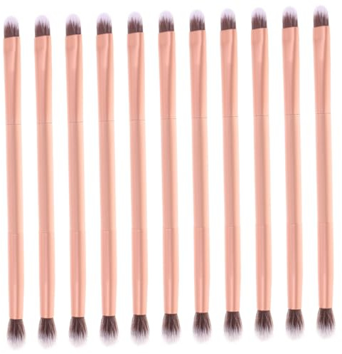 Ipetboom Kit de Brochas de Maquillaje Profesional 24 Piezas para Ojos Doble Punta, Metal y Fibra Artificial, Ligero y Adecuado para Principiantes y Profesionales para Principiantes Profesionales