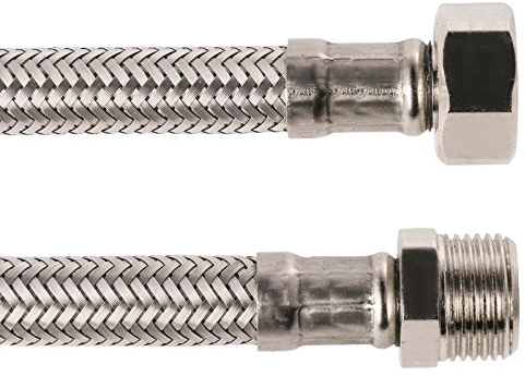 Armaturenschlauch für den Anschluss eines Wasserhahnes | 3/8 x 3/8 Zoll x 300 mm | Flexschlauch | Verbindungsschlauch | Anschlussschlauch Armatur