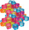 50 cubitos de hielo para fiestas, reutilizables, multicolor, de plástico.