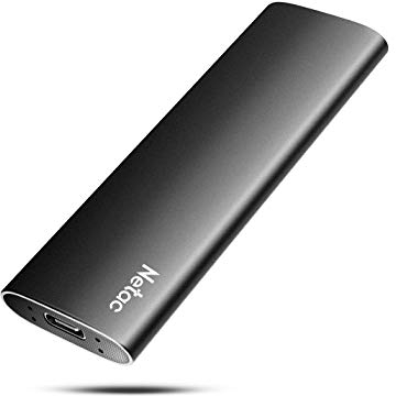 Netac Portable SSD 250GB USB 3.2 Gen 2 (10 Gbps, Type-C) External Solid State Drive PSSD Mobile SSD 250GB, Business Travel Essential, Deep Black