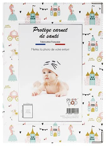 Color Pop® personlig fotohälsopank 22 x 16 cm (prinsessa tryck) - fransk tillverkning - PVC - barn/vuxen
