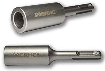 WERHE® SDS Plus Erdnageleintreiber 13,5mm Innendurchmesser – Länge 100mm, Dicke 22mm – Tiefenerder-Treiber für SDS-Plus-Bohrmaschinen – Robust, Präzise