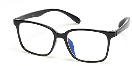 Kenneth Cole REACTION unisex adult Kc1503-b Blue Light Blocking Eyewear Frames, Shiny Black, 52mm US