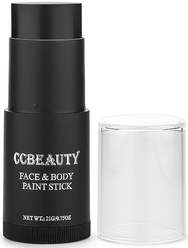 CCbeauty Bodypainting Farben Schwarz Creamy Blendable Stick Ölbasierte ungiftige Face Paint Schminkstifte für Gesicht & Körper Halloween Körperkunst Party Schminke