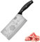 TJ POP Cuchillo de Chef Chino, Cuchillo de Carnicero Profesional 19cm 2 en 1 Cuchillo de Cocina Afilado con Diseño de Colmillo Completo, Hoja de Acero 30Cr13 Espesor 2.5mm,TJ SEGA Serie TC1705