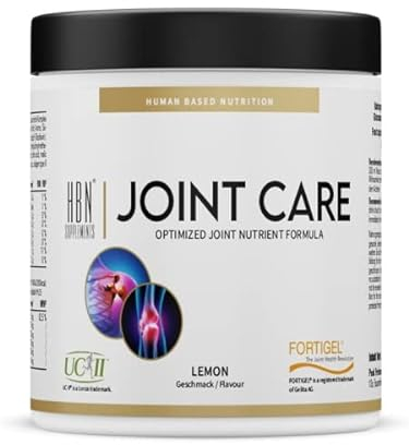 HBN - Joint Care - 390g Geschmack Lemon I Pulver I 30 Portionen I Gelenk Unterstützung I Gelenknährstoffe I Kollagen I FORTIGEL® I MSM I UC-II® I Vitamin C