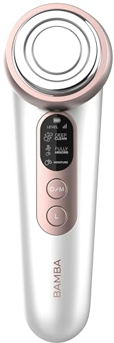 Cecotec Gesichtsmassagegerät Bamba FaceCare LightSonic, 3 Modi, Ionentechnologie, Elektrostimulations-EMS-Technologie, 5 Intensitätsstufen, LCD-Bildschirm, 60 Minuten Akkulaufzeit