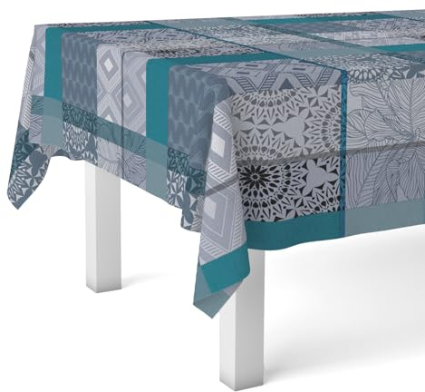 Martina Home Pompe Nappe en Toile Cirée Bleu 240 x 140 cm