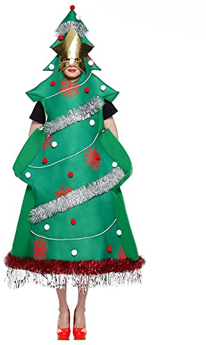 EraSpooky Disfraz de árbol de Navidad disfraz de fiesta de Navidad unisex para adultos