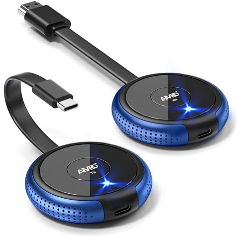 Wireless HDMI 4K, USB C to HDMI Wireless Transmitter and Receiver 5.8G Funk Type C Sender, Drahtlos übertragen für Streaming Video von Laptop, PC, i-Phone, Tablet zu TV, Projektor, Monitor - 165FT/50M