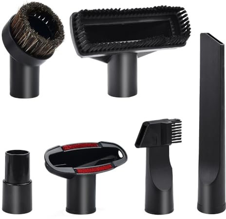 ZFOEFO 6 PCS Accesorios para Aspiradora Universal, Cepillo para Aspiradora con Boquilla Aspiradora, Cabezal Aspiradora y Adaptador de Aspiradora, Accesorios para Aspiradora de Calibre de 32 mm y 35 mm