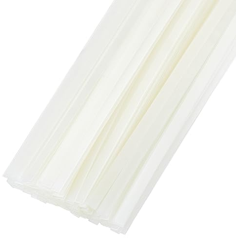 BENECREAT 120 bande de Colle Thermique WhiteSmoke Bandes de Colle Thermique de 285x6mm de Long pour Reliure D'Images pour Albums Manuels Scolaires Épaisseur de 1mm