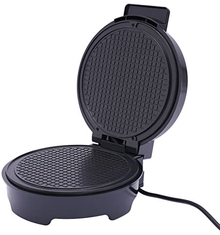 Gofrera eléctrica 1200w para hacer tortillas de helado de nems tortillas de gofres adecuadas para el hogar comercial (negro)