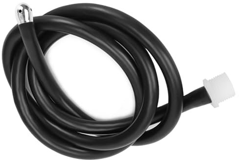 BDSMAGE Silicone Anal Cleaner Enema, 5 Water outlets, Anal Douche Washing Cleaning Douche Kit, Anal Vaginal Douche Enema Cleaner Prostate Adult Toys for Women Men (Black, Length150cm)