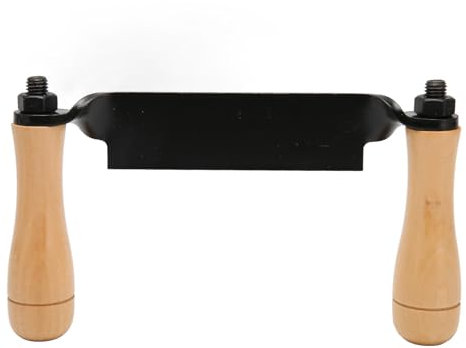 Straight Draw Knife Steel Wooden Handle High Hardness Polished Draw Shave Tool for Log Wood Furniture
