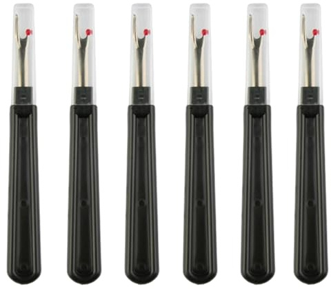 Lsydgn 6 Pezzi Seam Ripper,Separatori di Cuciture,Kit di Rimozione del Filo per Cucire Unpicker per Diy,Taglio Filo Cucire Seam per Cucire e Rimuovere Punti,Attrezzi Sarta