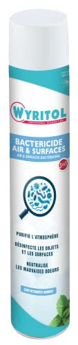 WYRITOL - Purificateur d'air bactéricide - Purifie et désinfecte - Neutralise les odeurs - Parfum menthe - 750ml - Fabrication Française