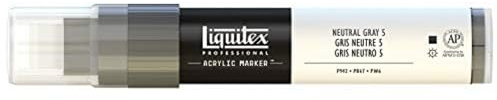 Liquitex Professional Wide Paint Marker, Neutral Gray 5