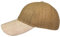 Basecap Strohkappe Damen Herren Strohmütze Stoffschirm uni (One size, Beige)