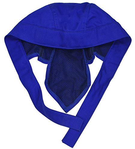 RIVERWELD Capuchon de soudage en Maille de Coton Pur Doublure intérieure pour soudeurs Casque de soudage de Couleur Bleue équipement de sécurité de Travail équipement de Protection de la tête