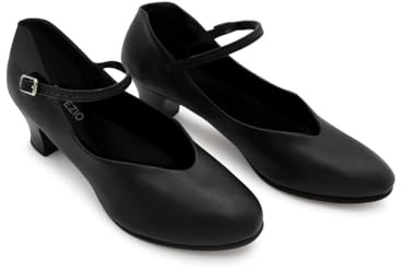 Capezio Women's Jr. Footlight Character Shoe,Black,10.5 W US