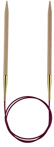 KnitPro Basix Birch Rundstricknadel, 120 cm Länge x 6.00 mm Stärken