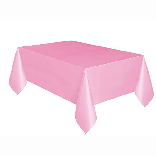 Kunststoff-Tischdecke - 2,74 m x 1,37 m - Hellrosa, Babyrosa