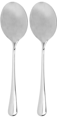 Cornucopia Brands X-Large Stainless Steel Serving Spoons (2-Pack), Buffet & Banquet Style Serving Utensils