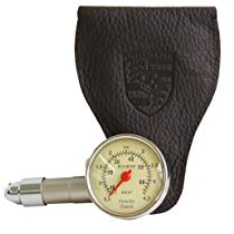 Porsche Classic Manometer/Reifendruck Prüfer+Lederhülle 911 944 964 993.