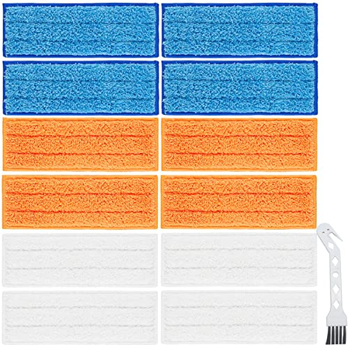 QAQGEAR Waschbare Mopps Pads für iRobot Braava Jet 240 241 245 250 Wischroboter, Wiederverwendbare Nass-Feucht-Trocken-Kehrpads (4 nasse Pads, 4 feuchte Pads, 4 trockene Pads)
