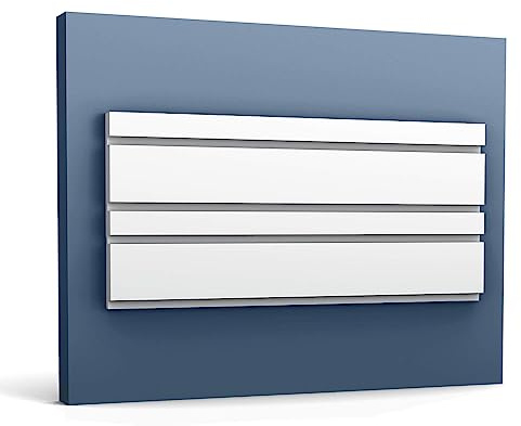 Orac 3D Wandpaneel W119 BAR MIX 200 cm x 2 cm x 25 cm aus Polyurethan Hartschaum vorgrundiert