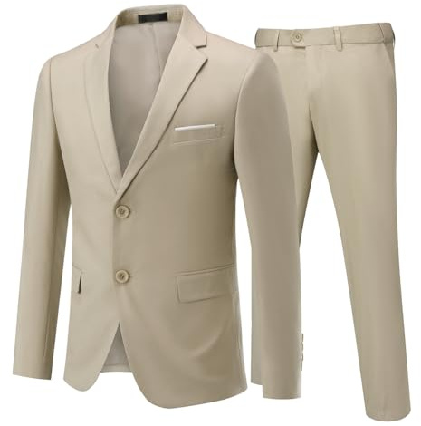 Allthemen Costumes Homme Slim Fit Deux Pièces Blazer Suits Classique Formal