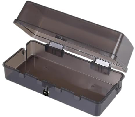 Outdoor Plug Box - Waterproof Cable Storage, Lockable Socket Organizer, Rainproof Electrical Box | Lockable Moisture Resistant Cable Organizer with Six Outlets, Weatherproof Cable Box for Home, Garden