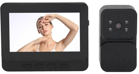 system Videocitofono Wi-Fi, system Videocitofono con Campanello Video con Schermo IPS da 4,3 Pollici con 6 Suonerie, system Videocitofono con Campanello Compatibile con Citofono