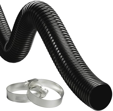 32mm Internal Diameter - 10 Metre Length Plus Hose Clips Anti Kink Corrugated Flexible Pond Hose Pipe for Pond Pumps and Filters