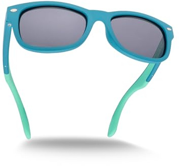 ActiveSol Gafas de sol para niños a partir de 6 años, gafas de sol polarizadas para niños y niñas, protección UV400, sin BPA y flexibles, Petróleo - Turquesa