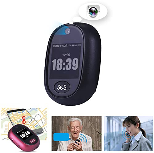Dispositivo de seguimiento GPS para personas mayores con botón SOS, localizador personal 4G, ubicación de tono de llamada, reloj despertador, valla de seguridad, ideal para el cuidado del Alzheimer