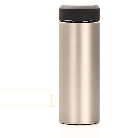 VATTENKUP den isolerade koppen bärande tekopp for män Student i rostfritt stål kopp 450 ml Business vattenskål(Black)