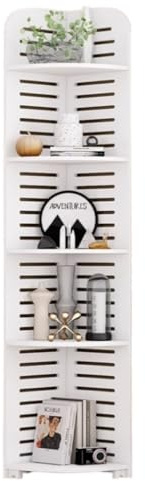 BIOMICE Corner Shelf 5 Tier Corner Shelf Stand Display Bookshelf Tall Plant for Bedroom Living Room Storage Stand