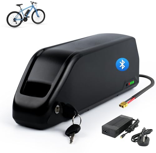 48V 15Ah Ebike Battery, E bike Battery with 30A Smart BLuetooth BMS, LG Cell, Fast Charger, 48V Lithium Electric Bike Batteries for 250W-1000W Bafang & Other Ebike Conversion Wheel, UK Warehouse