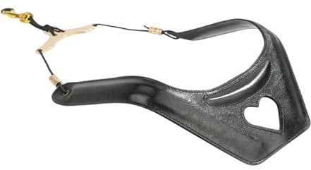 Zxpjkyu Arnés para Saxofón Soporte de Hombro Correa de Cuero PU Diseño Cómodo Y Ajustable para Saxofón Alto Tenor Soprano Adecuado para Músicos Pre, Negro