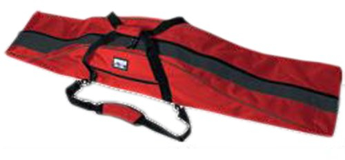 Paul Kurz Snowboardtasche Pulse für Boards bis 175 cm Länge - Geräumiges Robustes Boardbag in Rot Grau