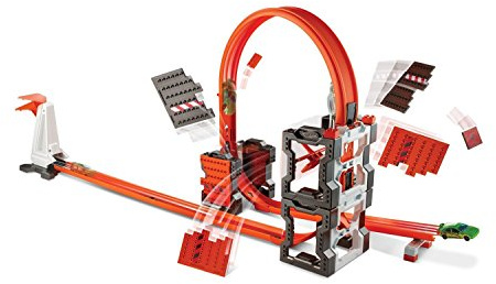 Hot Wheels DWW96 Track Builder Construction Crash Kit