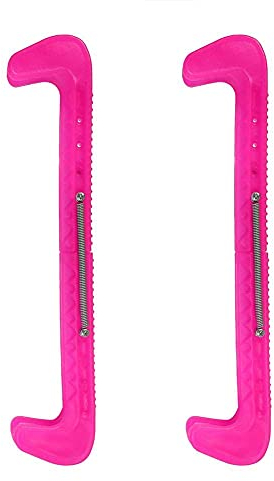Alomejor Schlittschuh Schutz Skate Blade Guards Verstellbare Schutzabdeckungen für Schlittschuhe(Rosenrot)