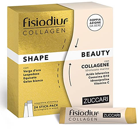 ZUCCARI - FISIODIUR Collagen Shape & Beauty 24 stick-pack da 5g - Doppia Azione da bere